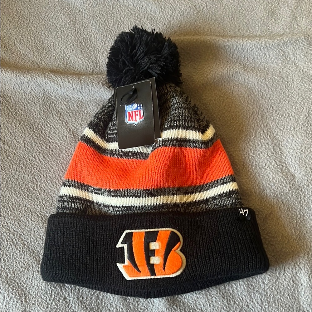 Bengals NFL Beanie - Black and Orange